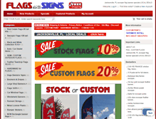 Tablet Screenshot of flagsandsigns.com